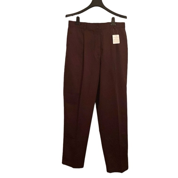 L.L. Bean Brown Wrinkle Resistant 100% Cotton Original Fit Trousers Size 18R - Picture 1 of 8
